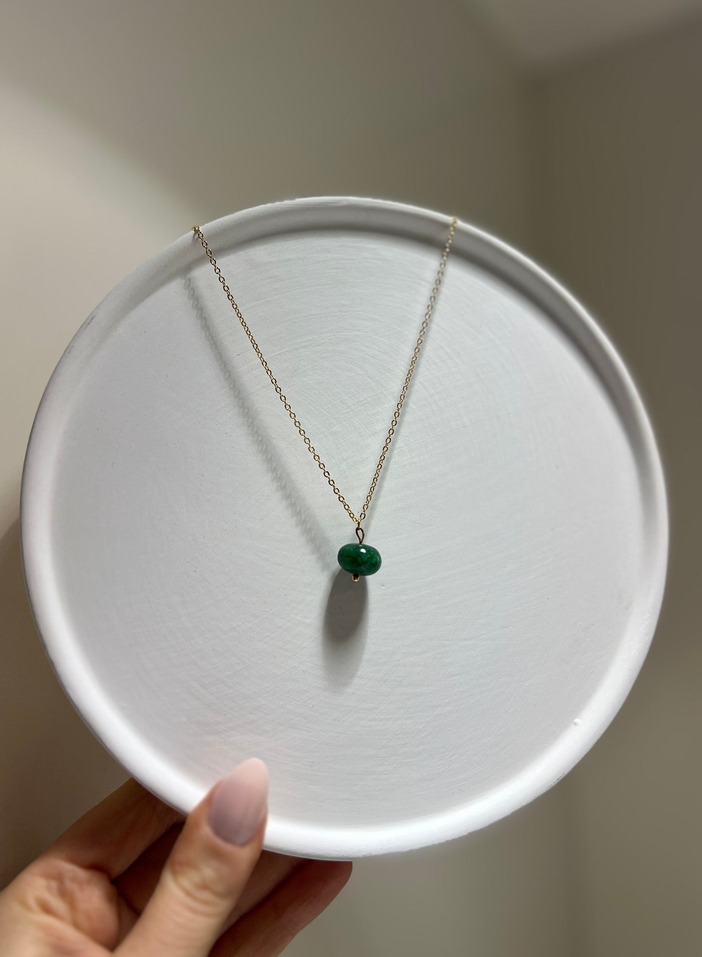 Emerald Solo • 14K Gold plated or 925 Sterling Silver