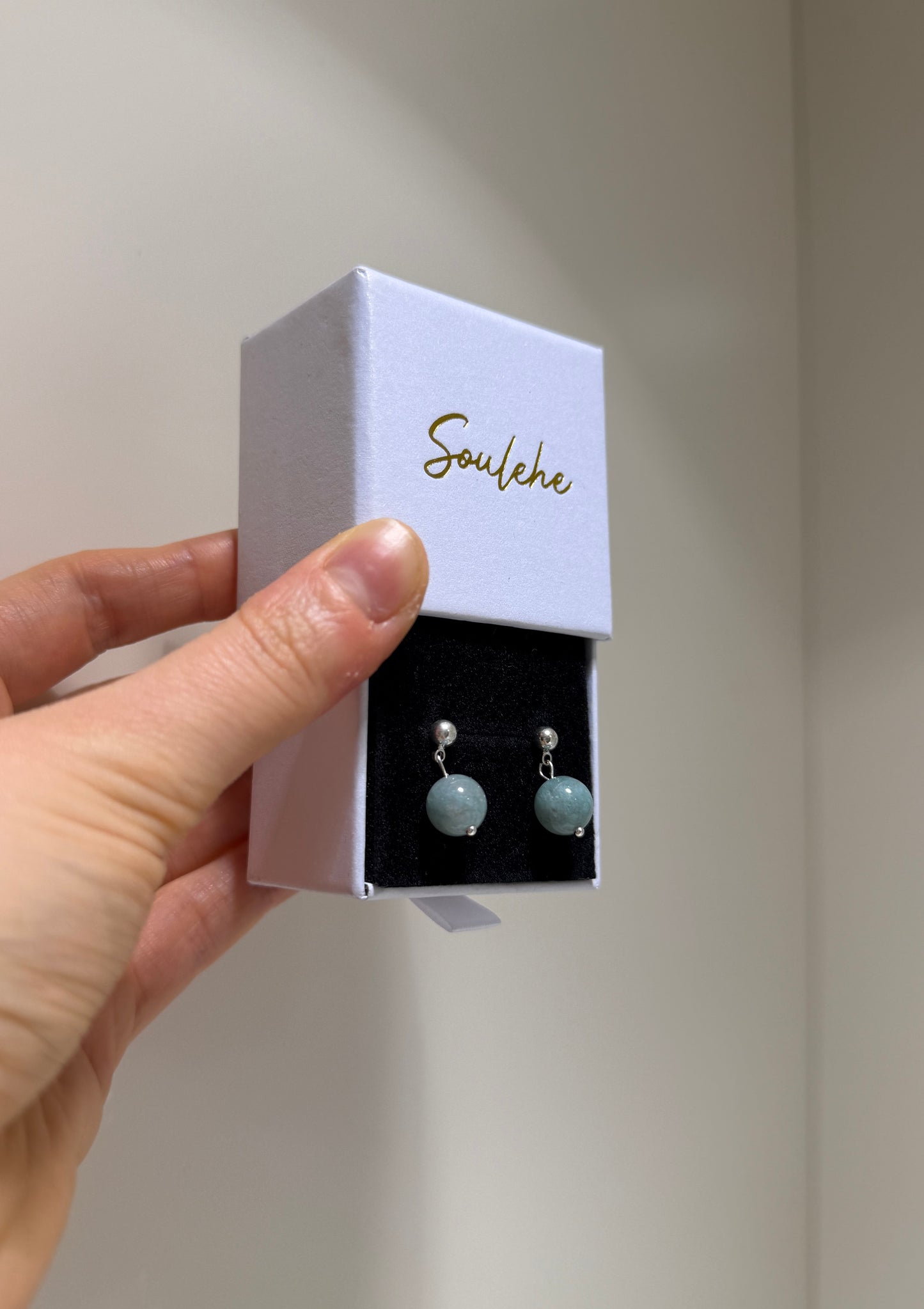 Jade Studs - Success, Joy Life, Love