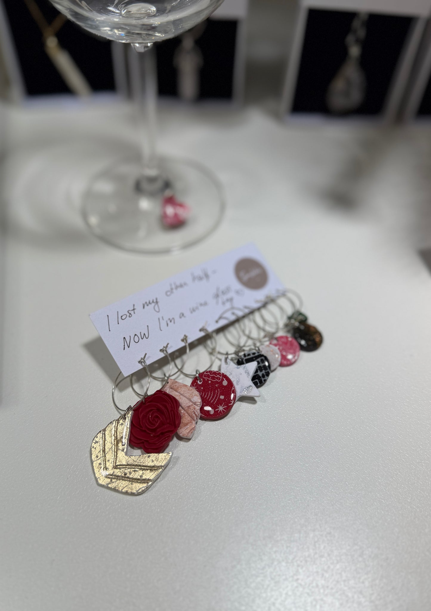 Polymer Wine Glass Tags
