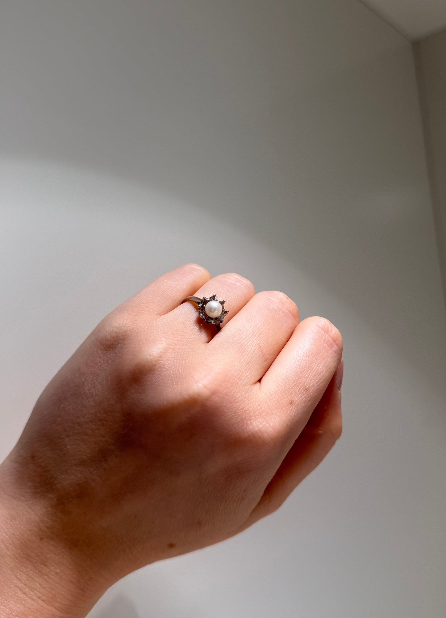 Freshwater Pearl Halo • 925 Sterling Silver