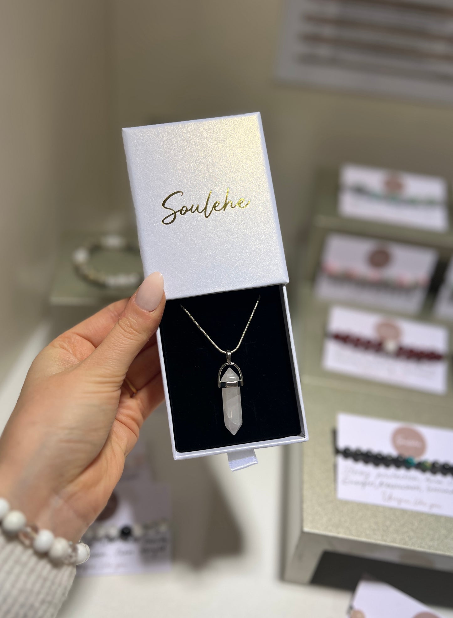 Heart x Love • Necklace • Rose Quartz & 925 Sterling Silver