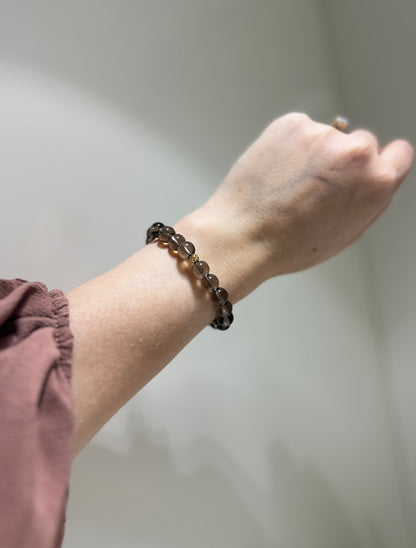 Grounded, Rationality •  Bracelet • Smoky Quartz - 2025 Luck