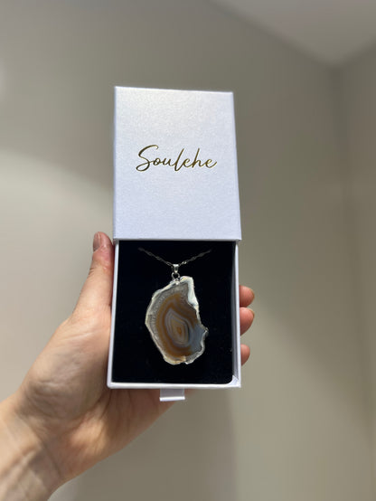 Inner Peace & Strength Silver Agate