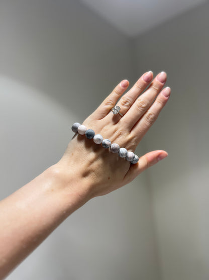 Pink Zebra Jasper Matte -  Balancing male and female energies