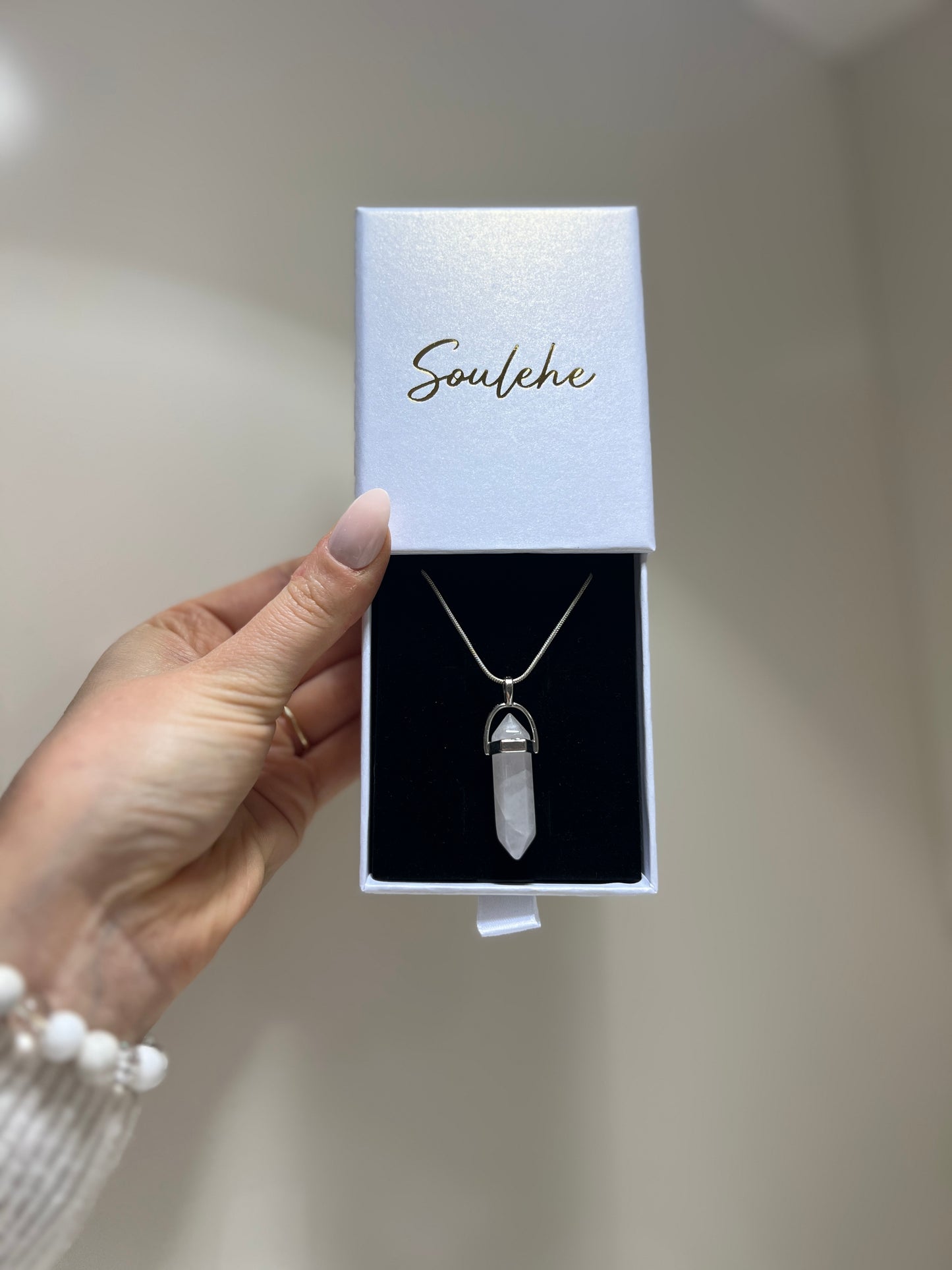 Heart x Love • Necklace • Rose Quartz & 925 Sterling Silver