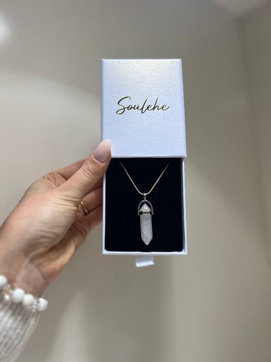 Heart x Love • Necklace • Rose Quartz & 925 Sterling Silver