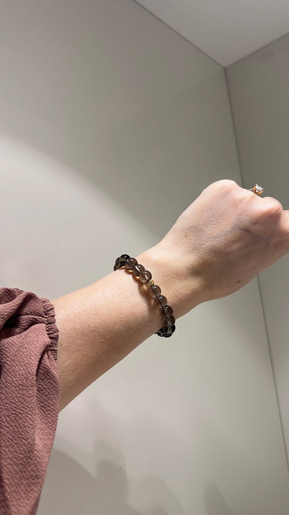 Grounded, Rationality •  Bracelet • Smoky Quartz - 2025 Luck