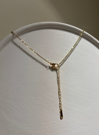 Green Moon • Necklace • Green Aventurine & 14K Gold Plated