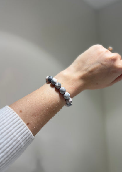 Pink Zebra Jasper Matte -  Balancing male and female energies