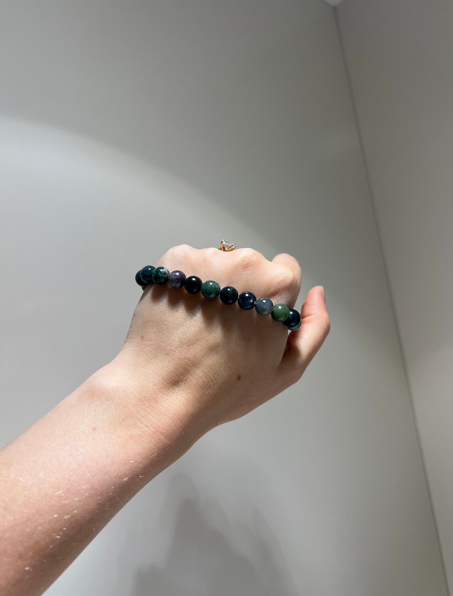 Grounding, Money,  Protection - Moss Agate