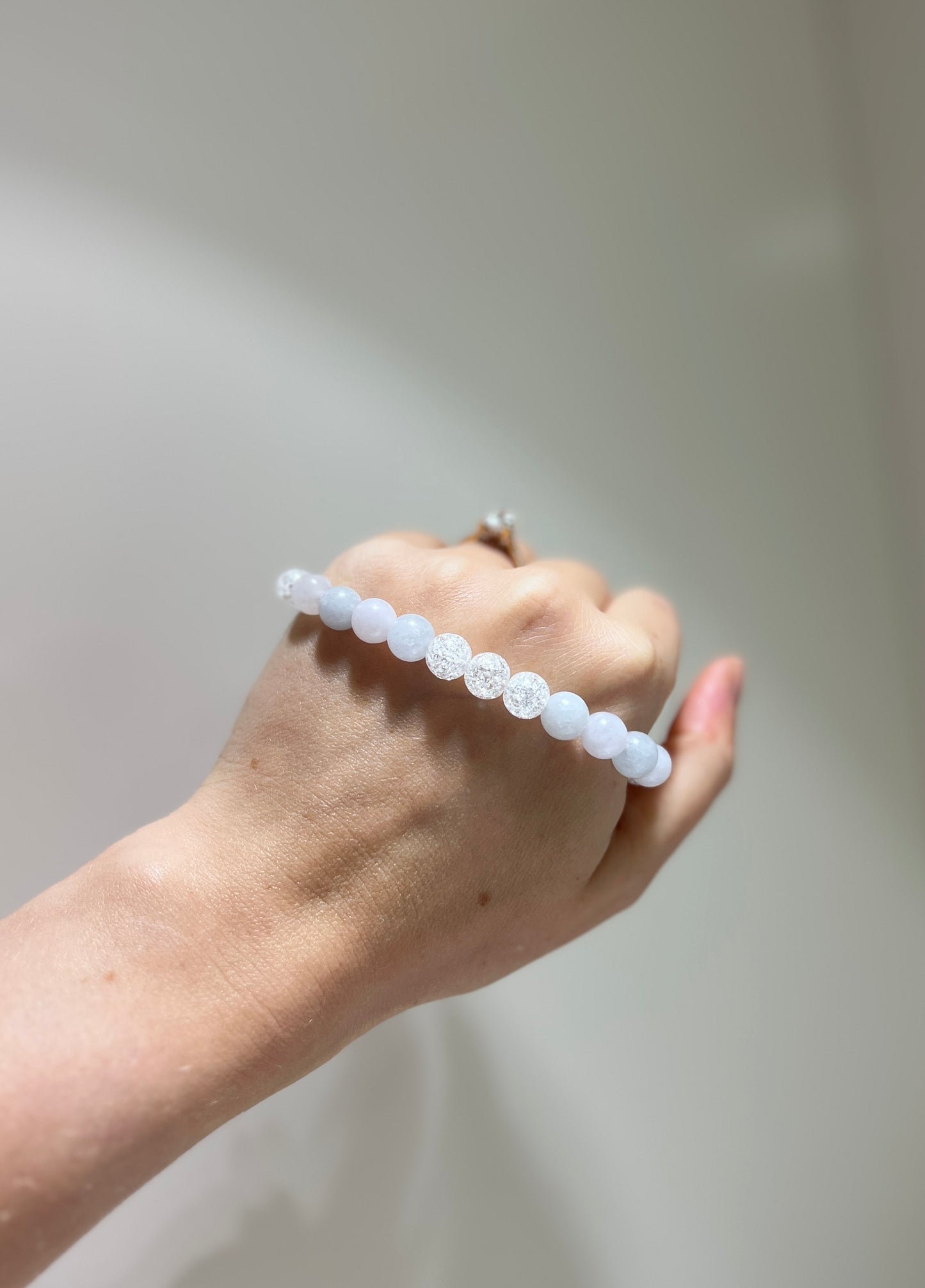 Youth, Happiness x Peace • Bracelet • Aquamarine