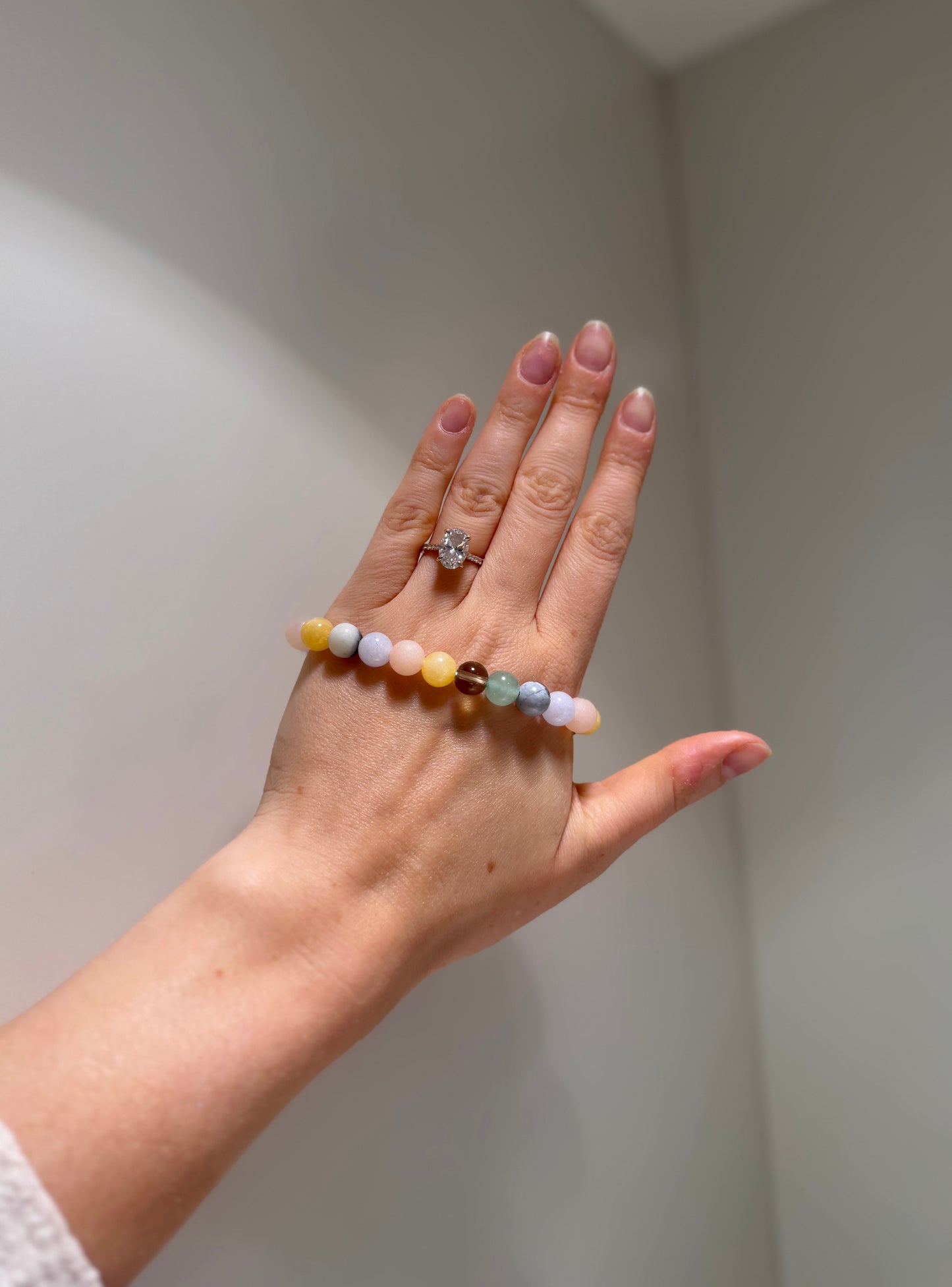 Scorpio Luck Bracelet with Smoky Quartz, Pink Aventurine, Amazonite, Citrine, Green Aventurine and Aquamarine, handmade – Soulehe.