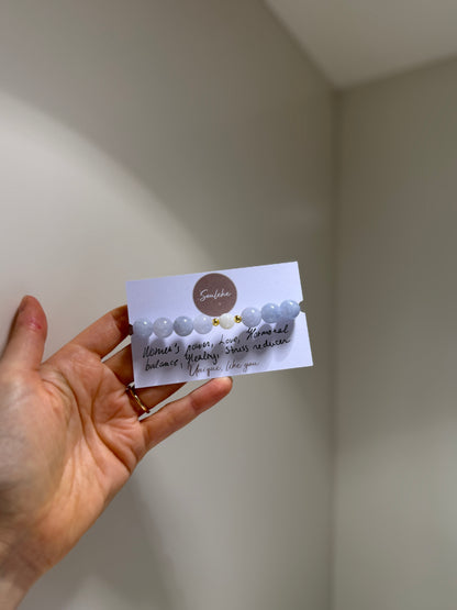 Aquamarine & Moonstone - emotional balance, flow, healing