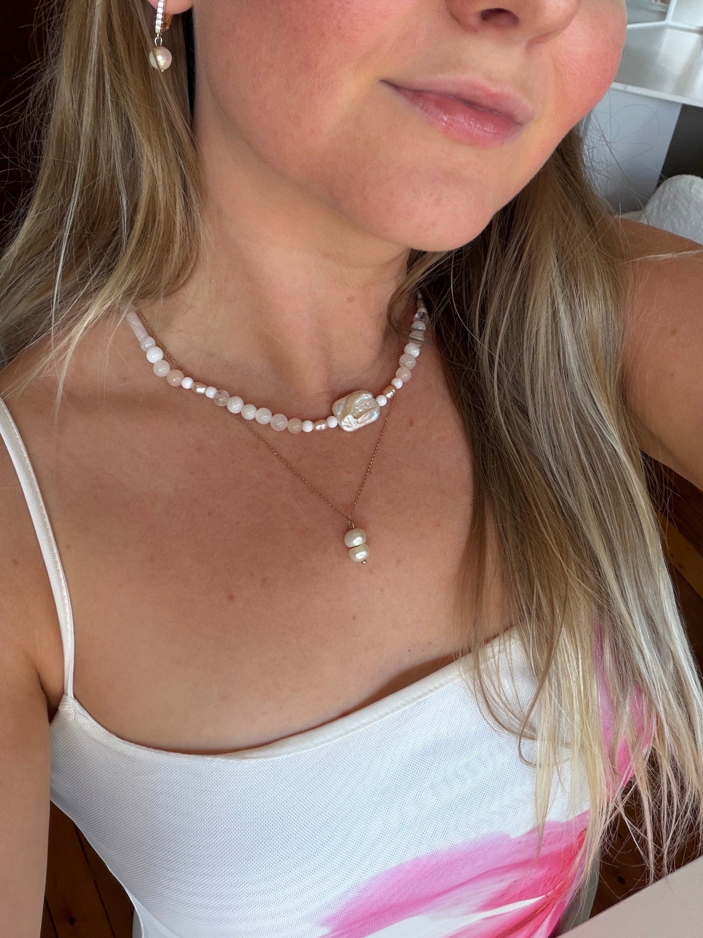 Sunset Pearl Luxury Choker