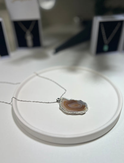 Inner Peace & Strength Silver Agate