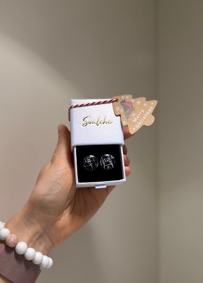 Dark Festive Earrings