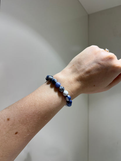Wisdom x Logic, Trust • Bracelet • Blue Sodalite