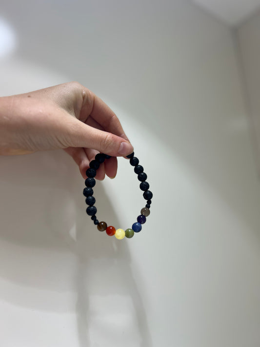 Chakra • Bracelet • Lava & Chakra Stones