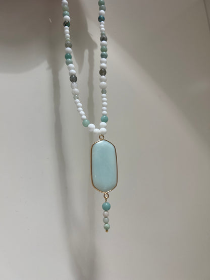 Balance & Self-Expression Amazonite Necklace