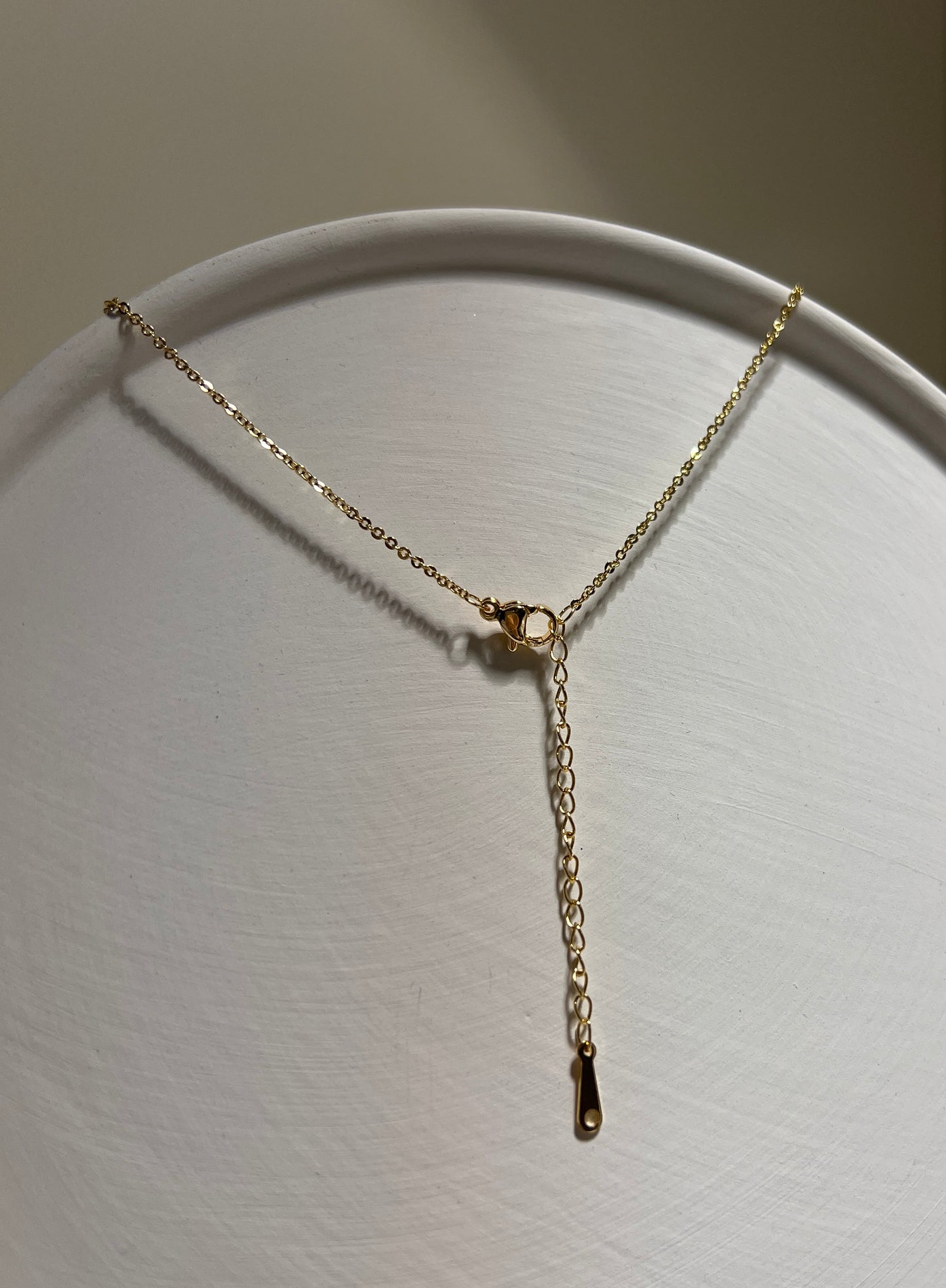 White Agate Moon • 14K Gold plated