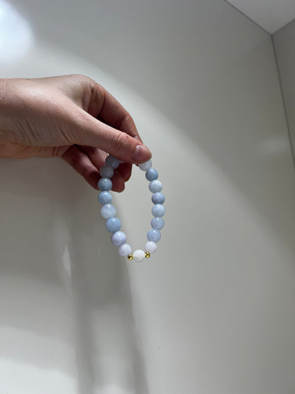 Aquamarine & Moonstone - emotional balance, flow, healing