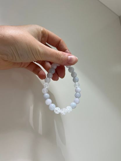 Youth, Happiness x Peace • Bracelet • Aquamarine