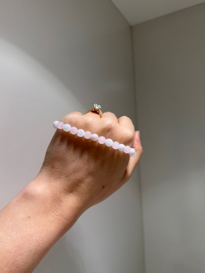 Joy, New Beginnings, Love • Rose Quartz & Moonstone • Bracelet