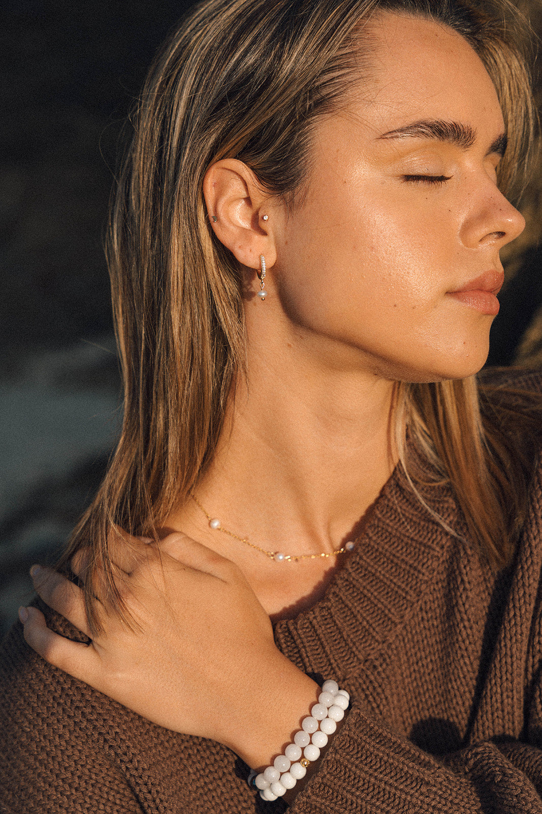 Luxurious mini Pearl earrings