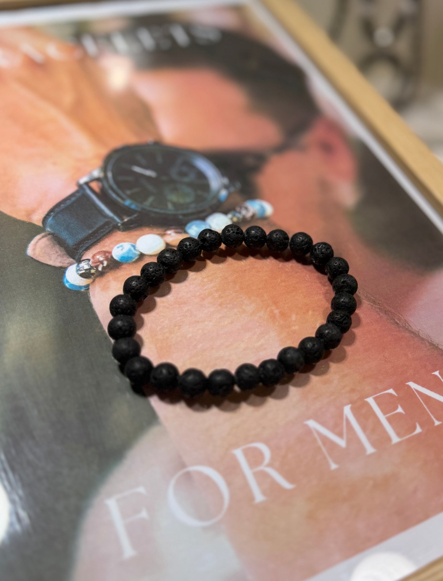 Strength x Courage • Bracelet • Black Lava