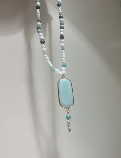 Balance & Self-Expression Amazonite Necklace