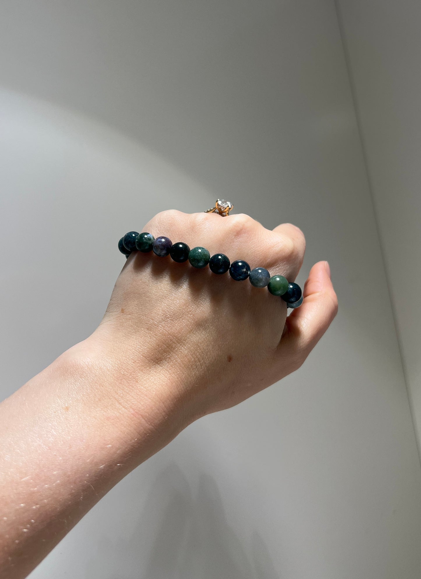 Grounding, Money,  Protection - Moss Agate