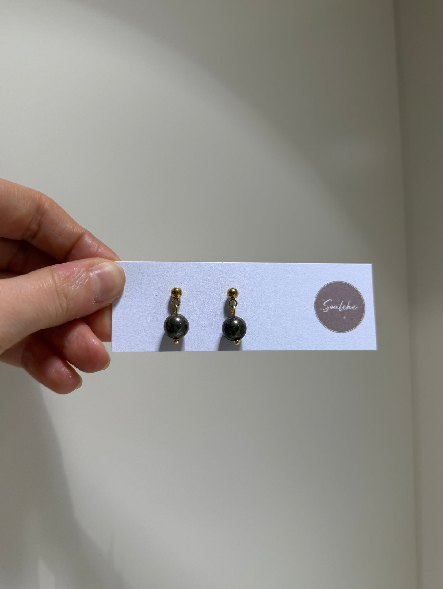 Pyrite Studs - protection, Life energy, Success