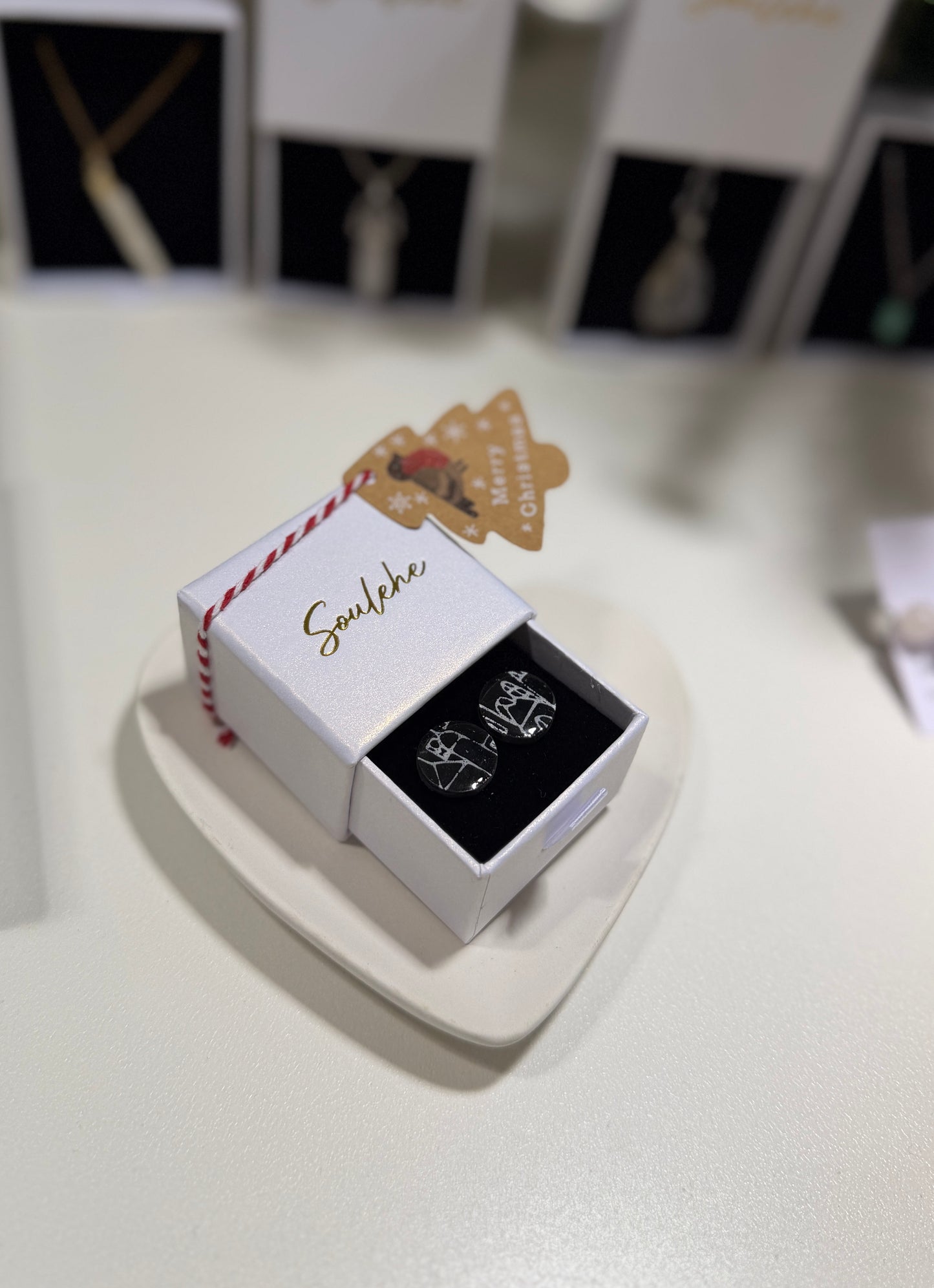 Dark Festive Earrings